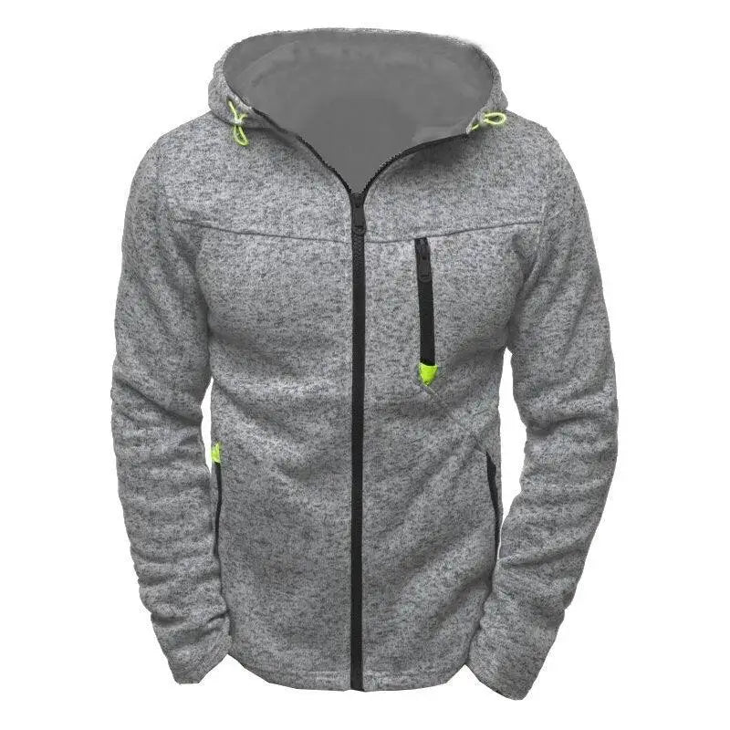 Men's Zipper Hoodies Bodybuilding Jogger Cotton Fleece Sweatshirts Nexellus