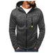 Men's Zipper Hoodies Bodybuilding Jogger Cotton Fleece Sweatshirts Nexellus