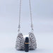 Metal sequins large capacity mobile phone crossbody chain bag diy Nexellus