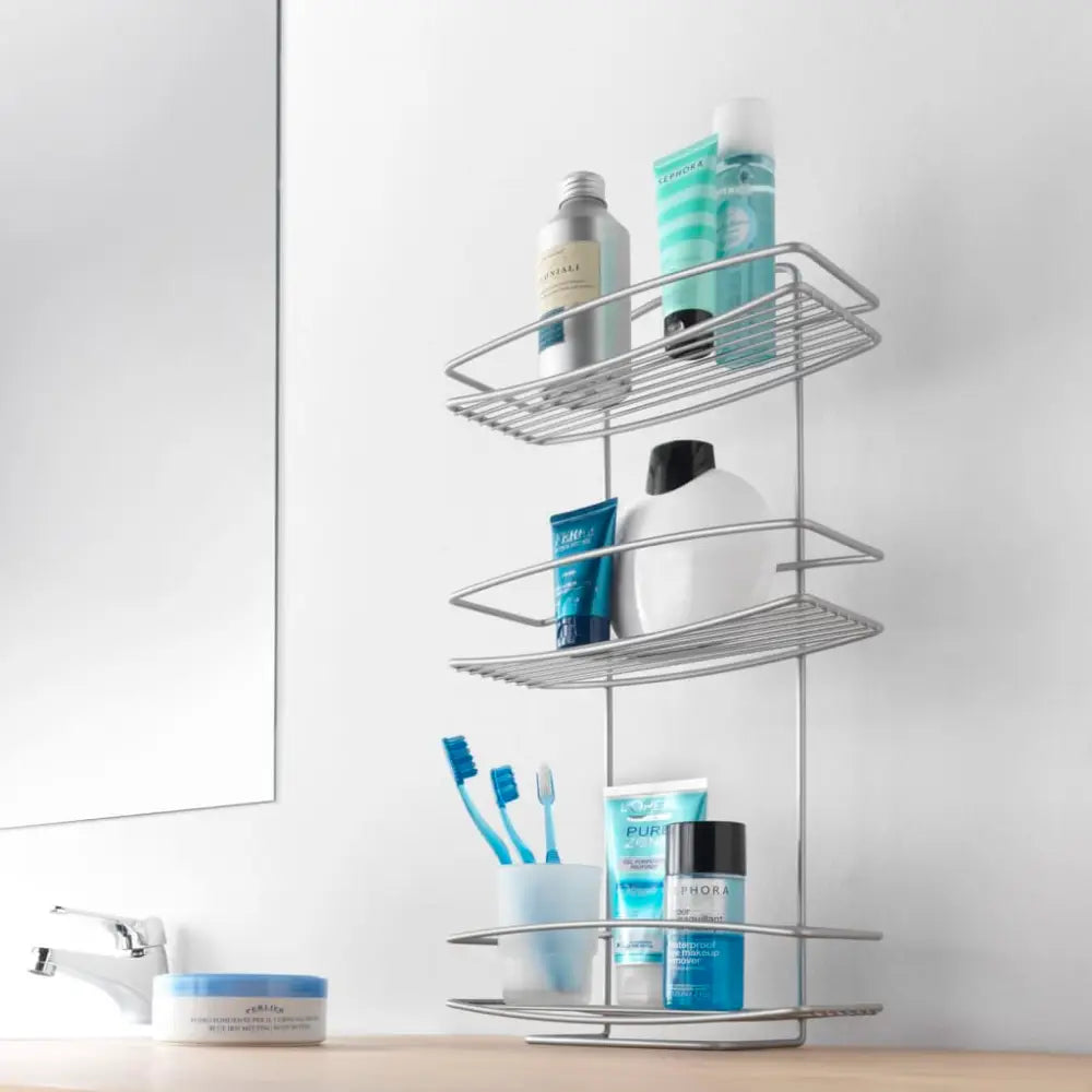 Metaltex 3-tier douche rack onda silver - Silver