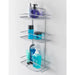 Metaltex 3-tier douche rack onda silver - Silver