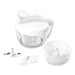 Metaltex 4-piece 3-in-1 food mill torpedo - White