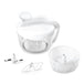 Metaltex 4-piece 3-in-1 food mill torpedo - White