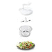 Metaltex 4-piece 3-in-1 food mill torpedo - White