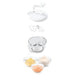 Metaltex 4-piece 3-in-1 food mill torpedo - White