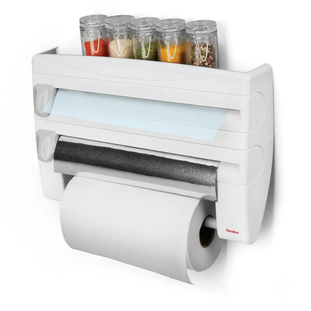 Metaltex kitchen roll holder roll ’n roll - White