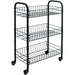 Metaltex kitchen trolley with 3 baskets siena black - Black