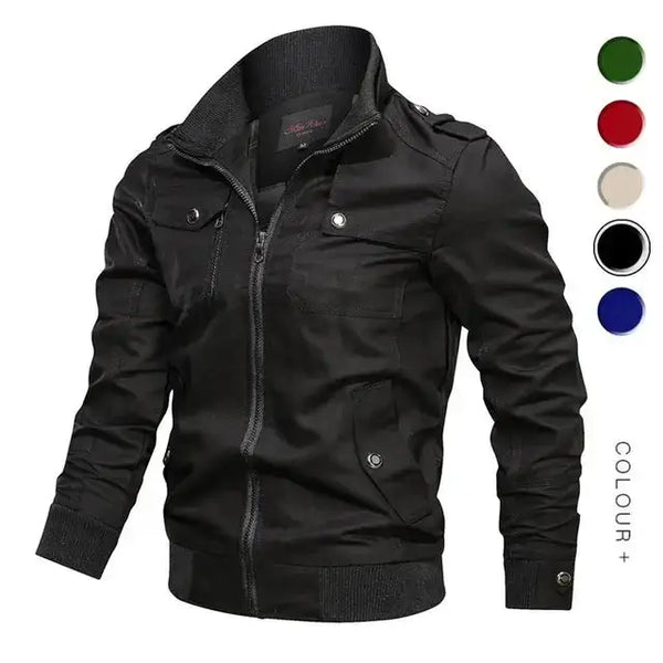 Military jacket men cotton windbreaker pilot coat Nexellus