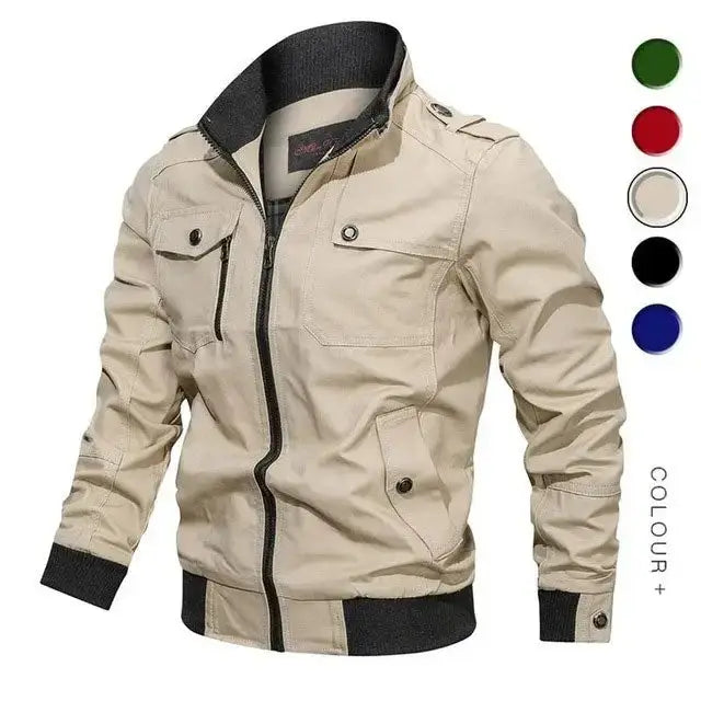 Military jacket men cotton windbreaker pilot coat Nexellus