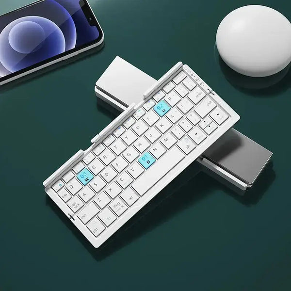 Mini folding keyboard wireless bluetooth-compatible keyboard foldable Nexellus