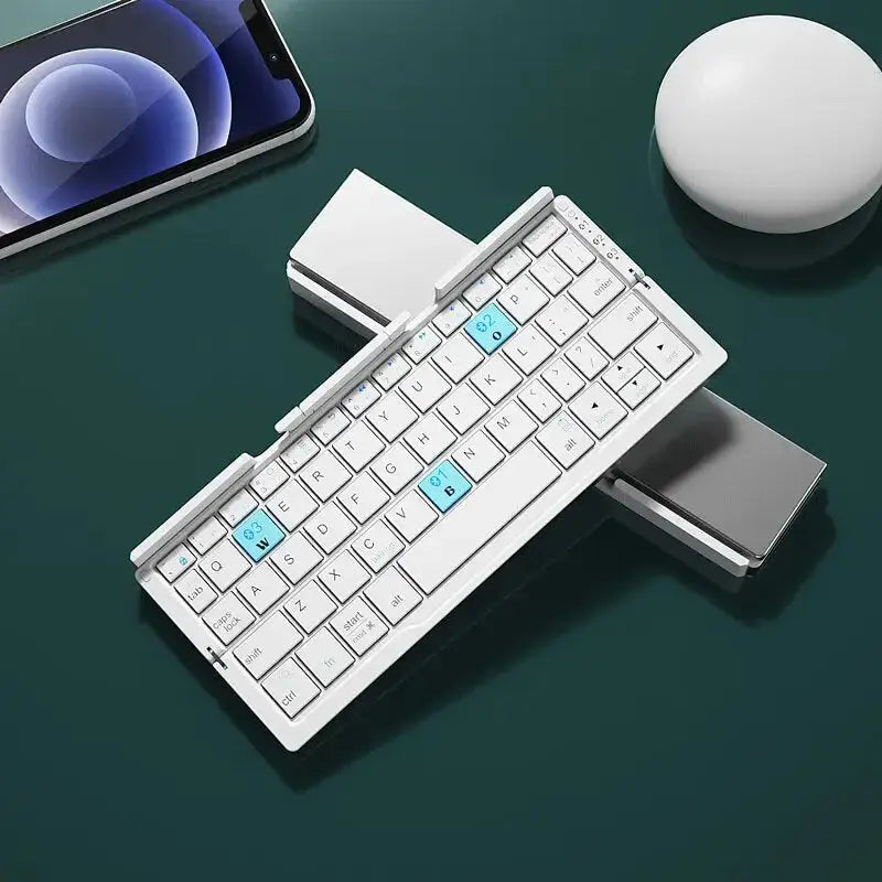 Mini folding keyboard wireless bluetooth-compatible keyboard foldable Nexellus