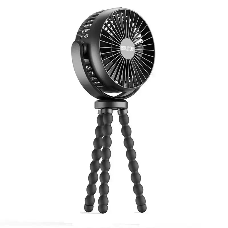 Mini octopus baby stroller fan 360 degree rotation rechargeable Nexellus