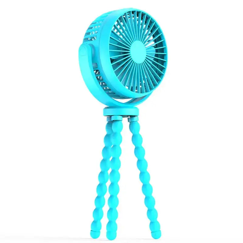 Mini octopus baby stroller fan 360 degree rotation rechargeable Nexellus