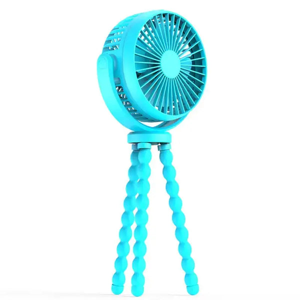 Mini octopus baby stroller fan 360 degree rotation rechargeable Nexellus