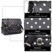 LT1665D2 - Miss Lulu Polka Dot Leather Look School Work Satchel Black - Nexellus