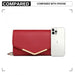 LH2064 - Miss Lulu Vegan Envelope Clutch Bag - Red - Nexellus