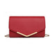 LH2064 - Miss Lulu Vegan Envelope Clutch Bag - Red - Nexellus