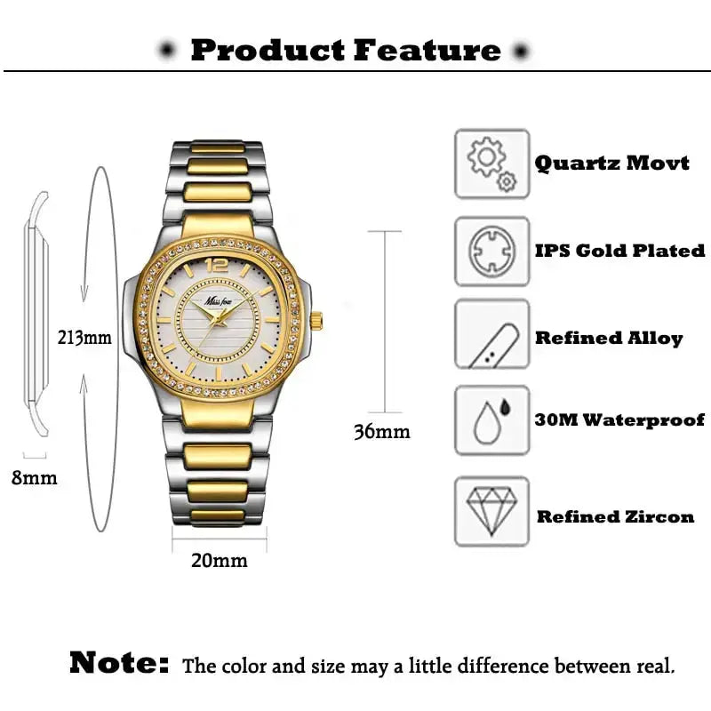 Missfox 2549 women watches women fashion watch geneva designer ladies Nexellus