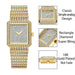 Missfox 2689 diamond watch for women luxury brand ladies gold square Nexellus