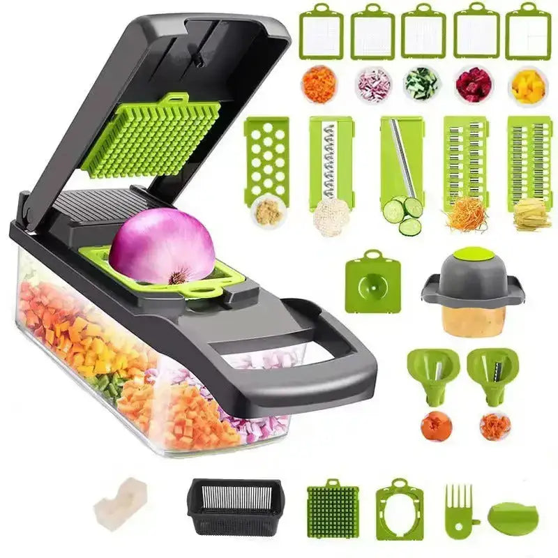 Multifunctional vegetable cutter, vegetable slicer, shredder, potato Nexellus