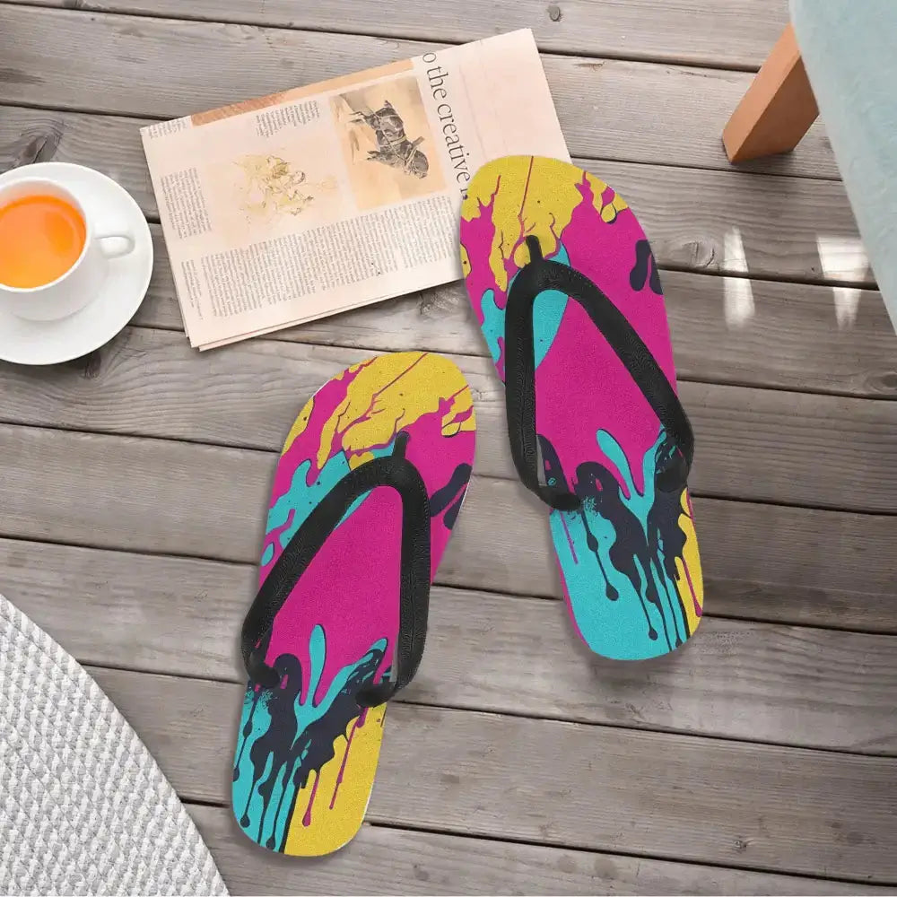 Multihued masterpiece mens flip flops Nexellus