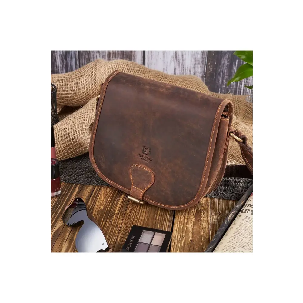 Natural leather bag galanter