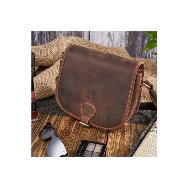 Natural leather bag galanter