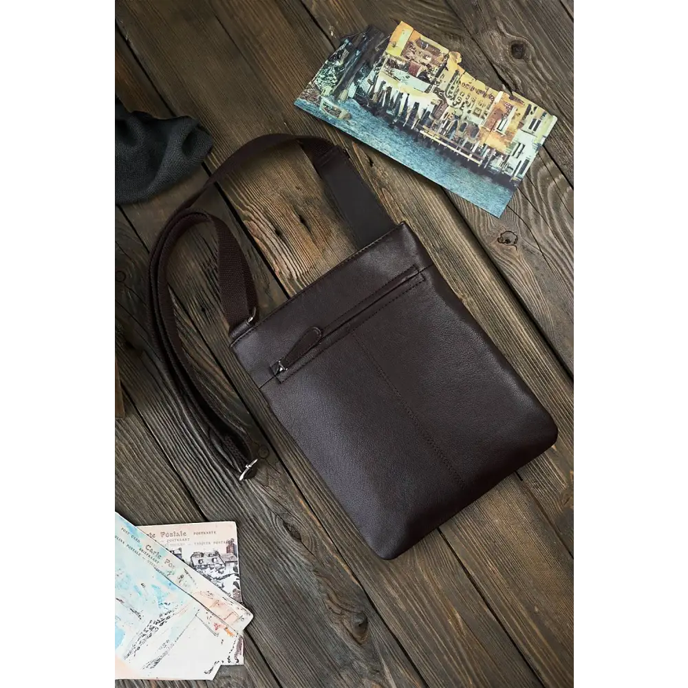 Natural leather bag galanter