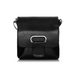 Natural leather bag galanter - black / one-size-fits-all