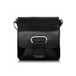 Natural leather bag galanter - black / one-size-fits-all