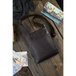 Natural leather bag galanter - brown 2 / one-size-fits-all