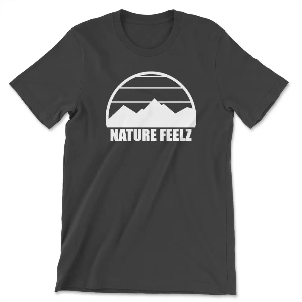 Nature feelz mountain white tee - Medium