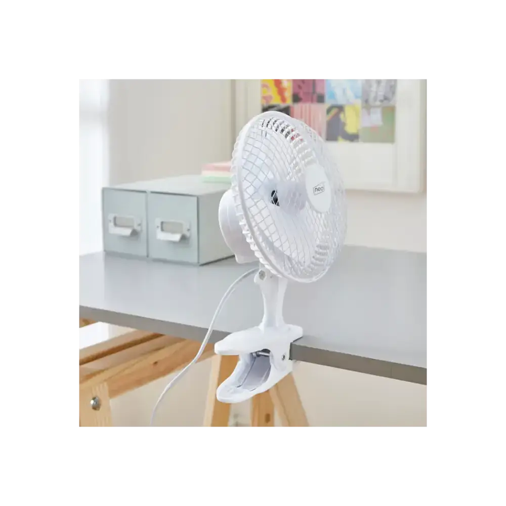 Neo mini clip base mount desk fan ? White Nexellus