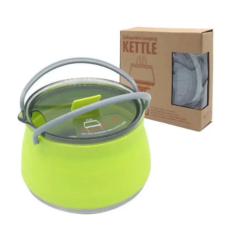 New camping portable silicone folding kettle outdoor compressible Nexellus