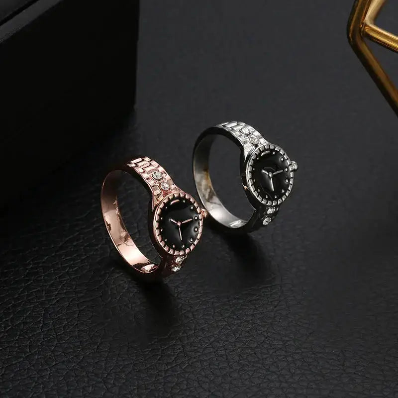 New creative watch fashion ring personality couple ring personality Nexellus