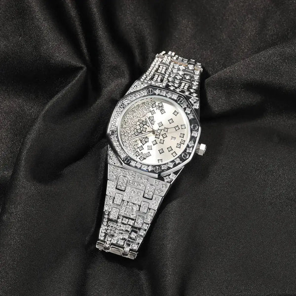 New diamond-studded star men's watch personality gypsophila large dial Nexellus