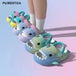 New gradient shark cartoon kids' slippers - trendy beach sandals for Nexellus