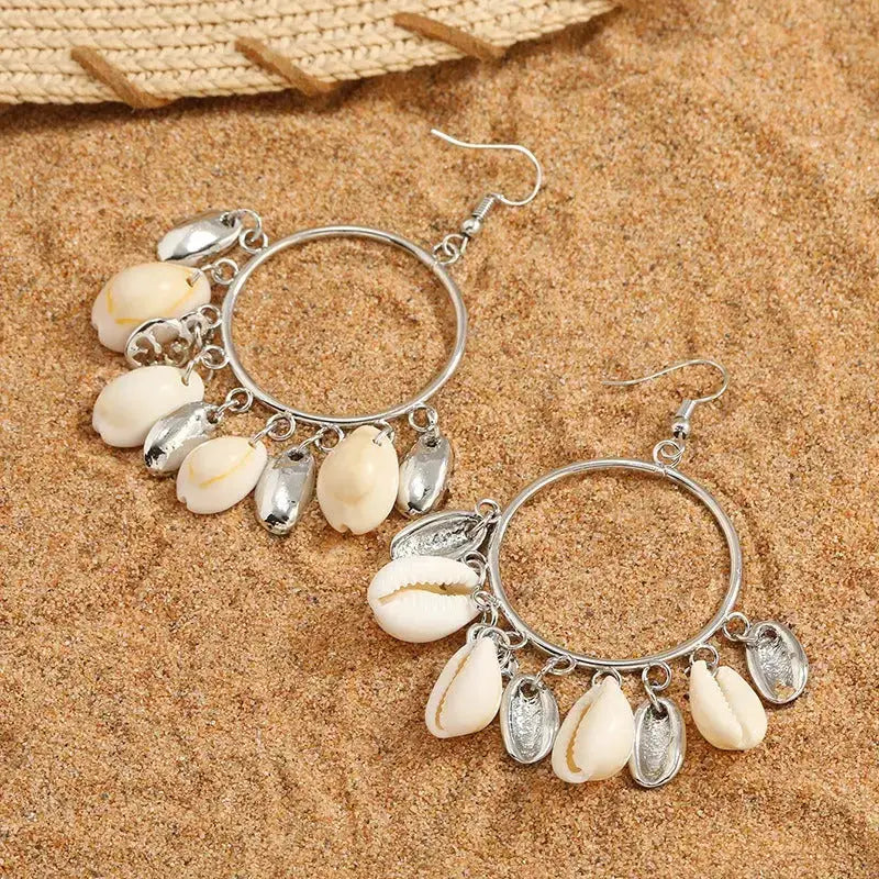 New marine life series shell earrings natural conch earrings Nexellus