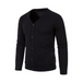 New men's casual solid color v-neck sweater cardigan sweater Nexellus