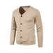 New men's casual solid color v-neck sweater cardigan sweater Nexellus