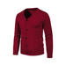 New men's casual solid color v-neck sweater cardigan sweater Nexellus