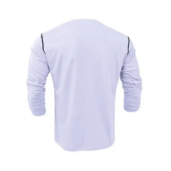 New men's henley color block knitted long sleeve t-shirt Nexellus