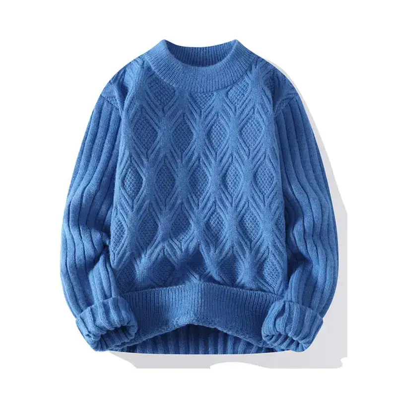 New men's loose casual round neck knitted sweater Nexellus