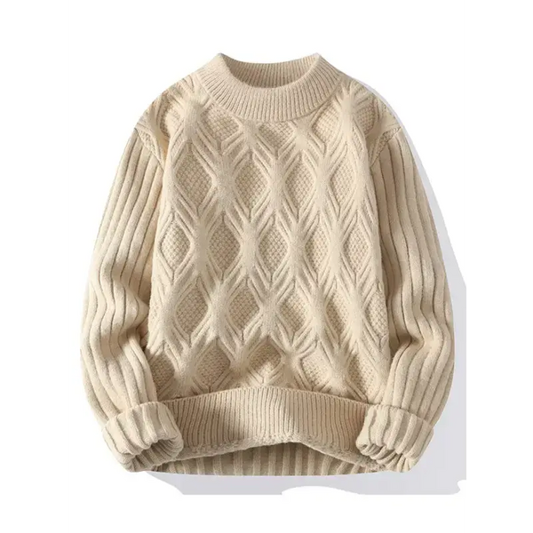 New men's loose casual round neck knitted sweater Nexellus