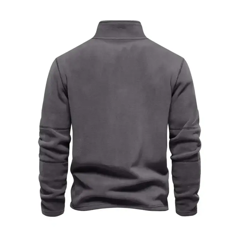 New men's polar fleece sweatshirt stand collar half zipper long sleeve Nexellus