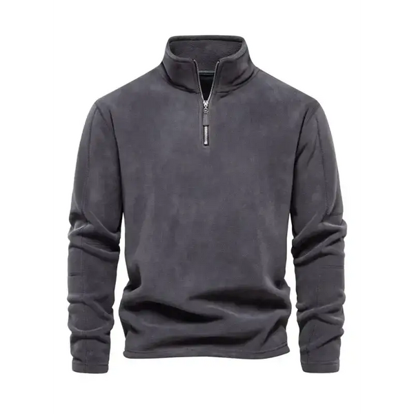 New men's polar fleece sweatshirt stand collar half zipper long sleeve Nexellus