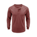 New men's round neck waffle henley shirt Nexellus