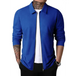 New men's waffle zip lapel jacket jacket cardigan tops Nexellus