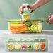 New multifunction vegetable cutter with basket and brush portable Nexellus