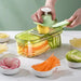 New multifunction vegetable cutter with basket and brush portable Nexellus